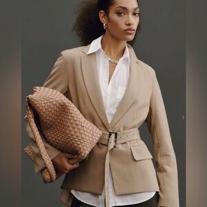 Anthropologie Tan Blazer